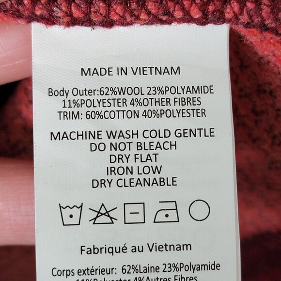 Prana Womens Josette Wool Blend Striped Long Sleeve Tunic Sweater Medium - Picture 10 of 10